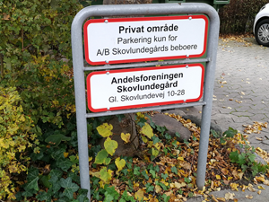 Vejskilte til boligforening i Skovlunde
